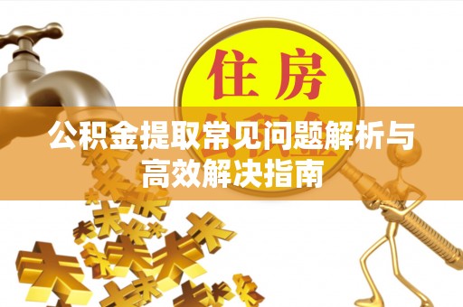 博罗公积金提取常见问题解析与高效解决指南