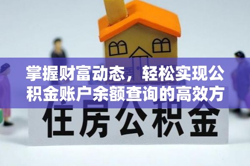 博罗掌握财富动态，轻松实现公积金账户余额查询的高效方法