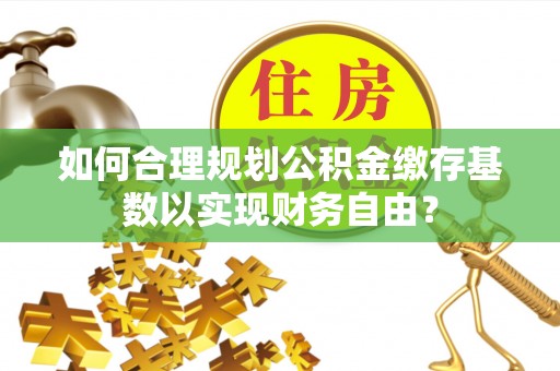 博罗如何合理规划公积金缴存基数以实现财务自由？