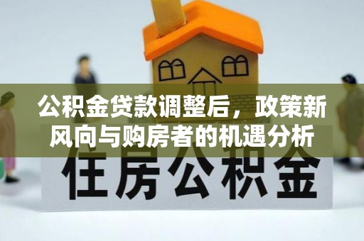 博罗公积金贷款调整后，政策新风向与购房者的机遇分析