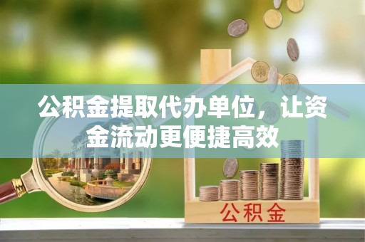 博罗公积金提取代办单位，让资金流动更便捷高效
