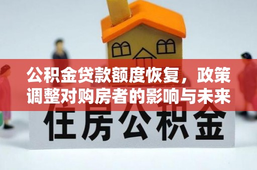 博罗公积金贷款额度恢复，政策调整对购房者的影响与未来展望