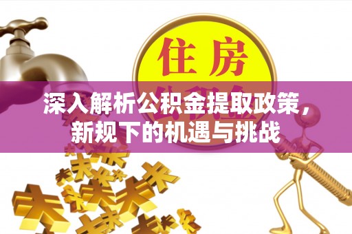 博罗深入解析公积金提取政策，新规下的机遇与挑战