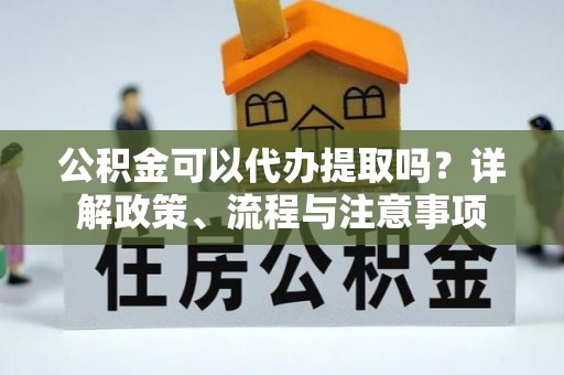 博罗公积金可以代办提取吗？详解政策、流程与注意事项