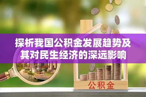 博罗探析我国公积金发展趋势及其对民生经济的深远影响