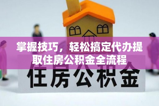 博罗掌握技巧，轻松搞定代办提取住房公积金全流程