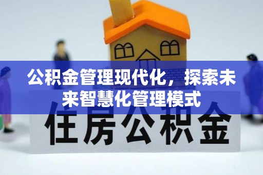 博罗公积金管理现代化，探索未来智慧化管理模式