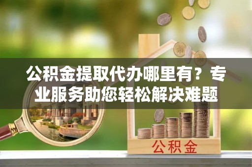 博罗公积金提取代办哪里有？专业服务助您轻松解决难题