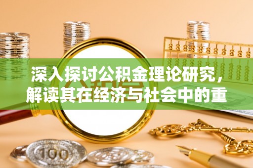 博罗深入探讨公积金理论研究，解读其在经济与社会中的重要角色