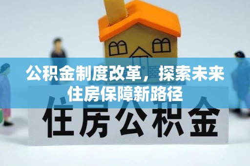 博罗公积金制度改革，探索未来住房保障新路径