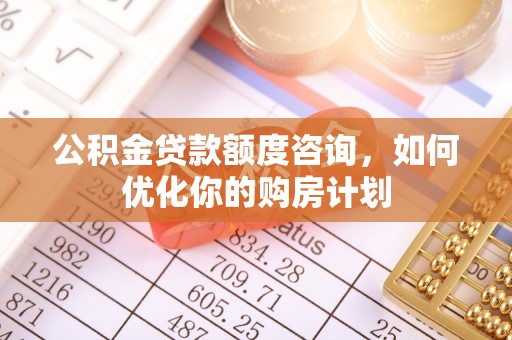 博罗公积金贷款额度咨询，如何优化你的购房计划
