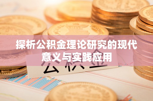 博罗探析公积金理论研究的现代意义与实践应用