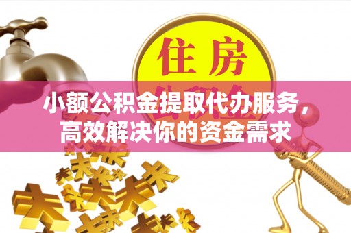 博罗小额公积金提取代办服务，高效解决你的资金需求