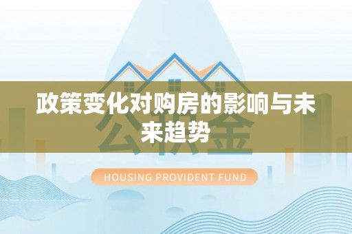 博罗政策变化对购房的影响与未来趋势
