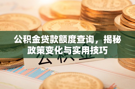 博罗公积金贷款额度查询，揭秘政策变化与实用技巧