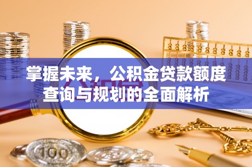 博罗掌握未来，公积金贷款额度查询与规划的全面解析